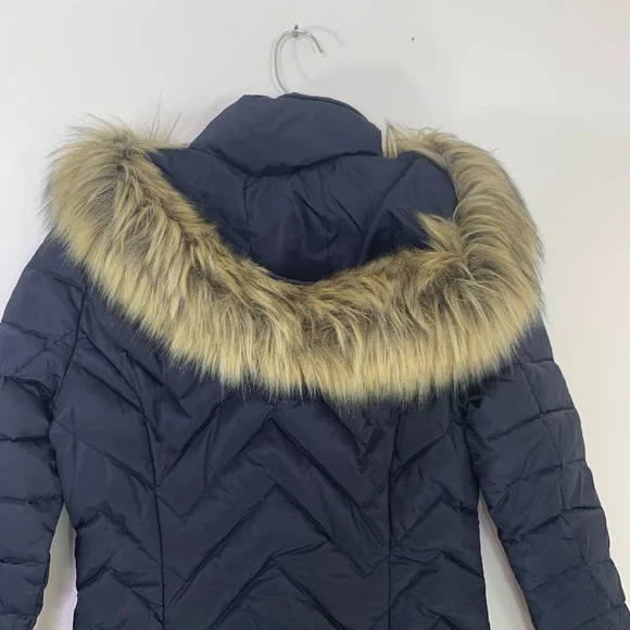 MARC NEW YORK Roxbury Matte Satin Puffer Coat Navy XS NWT - Picture 11 of 15